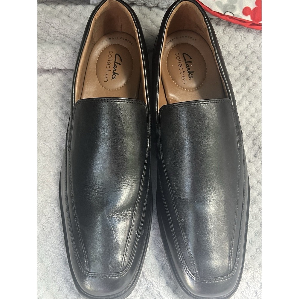 Clarks Men Dress Shoes Slip on‎ Black Size 11.5 21938